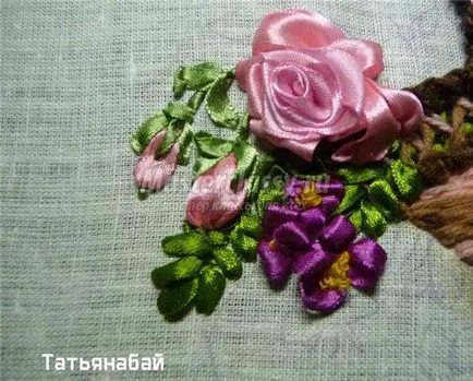 Вишивка атласними стрічками