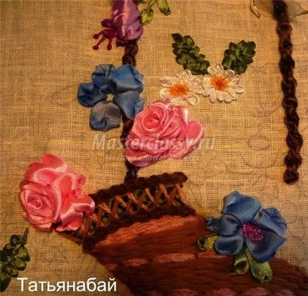 Вишивка атласними стрічками