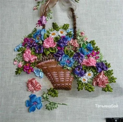 Вишивка атласними стрічками