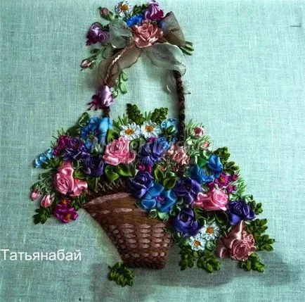 Вишивка атласними стрічками