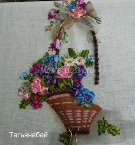 Вишивка атласними стрічками