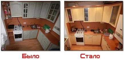 Замяна на кухненски фронтове как да промените фасадите на кухнята