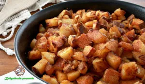 Пържени картофи с рецепти хрупкави златен, баба