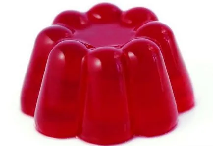 Jelly gelatină și compot de fructe