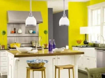 Fotografie: Yellow bucatarie - interior magnific de apartament și o stare de spirit buna