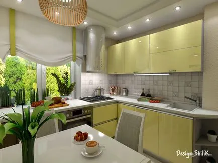 Fotografie: Yellow bucatarie - interior magnific de apartament și o stare de spirit buna
