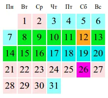 Жена календар - жени концепция календар онлайн безплатно