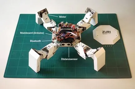 Zuri - egy robot készült papír, amely emlékeztetni fogja origami és alkalmazások