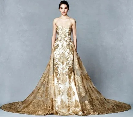 Golden Bride Dress действителните модели през 2017 г.