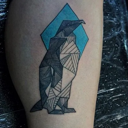 Înțeles tatuaj Penguin sensul tatuaj, fotografie