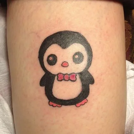 Înțeles tatuaj Penguin sensul tatuaj, fotografie