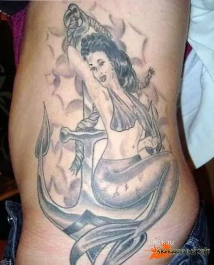 Înțeles tatuaje Mermaid - poze tatuaj