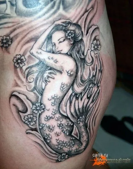 Înțeles tatuaje Mermaid - poze tatuaj