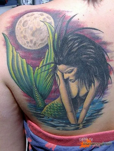 Înțeles tatuaje Mermaid - poze tatuaj