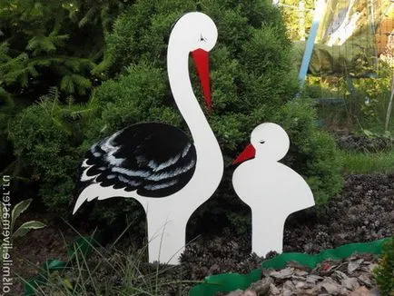 Stork lemez a kertben a kezüket fotó, videó