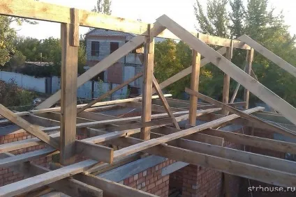 Як правильно зробити двосхилий дах своїми руками - покрокова інструкція по конструкції і (дах) Як правильно зробити двосхилий дах своїми руками - покрокова інструкція по конструкції і