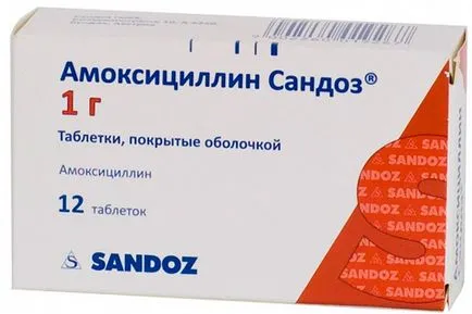 Amoxicillin angina adott alkalmazás