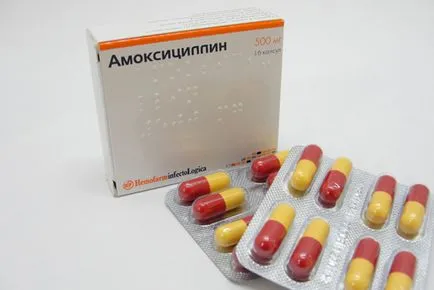 Amoxicillin angina adott alkalmazás