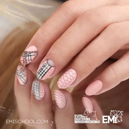 20 fénykép Nail design hatását kígyó bőre, fotó köröm design kígyó bőre