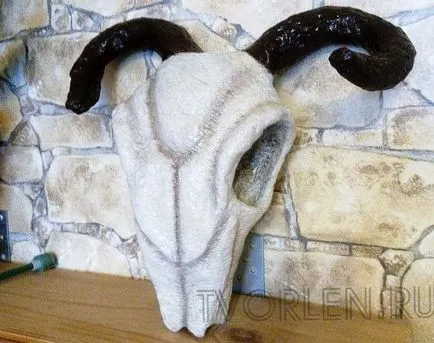 Buffalo craniul din papier mache