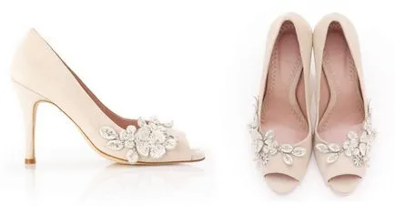 Бежов обувки за булката, тя е на стойност купуват от категорията на сватбени обувки - svadbalist всичко за сватбата!