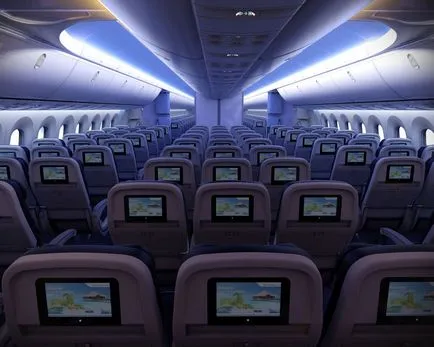 Boeing 787 Dreamliner modul în care aeronava cel mai confortabil din lume - o bibliotecă turistică