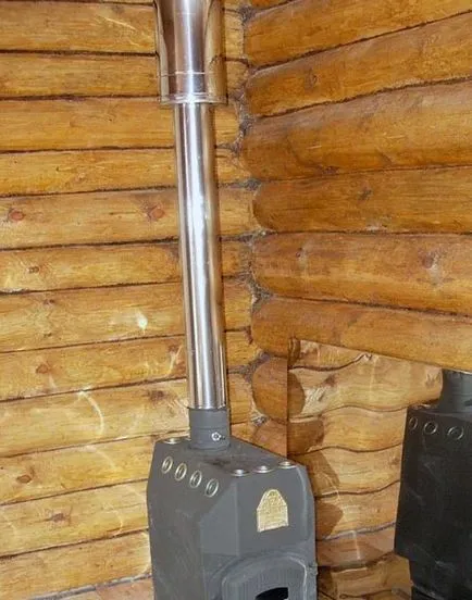 Tűzhely egy fából készült ház installációs készülék és kemencés folyamat