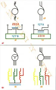 Olvassa el a séma transzformátorok, auto-transzformátor