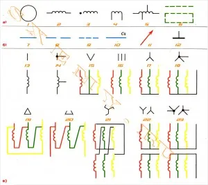 Четете схемата трансформатори, автотрансформатори