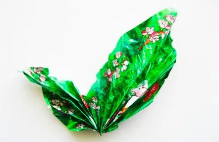 Virág csomagolóanyagok csokoládékból saját kezűleg, kézműves cukorpapírokon
