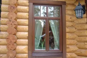 Дървени прозорци eurobar, залепени профил 