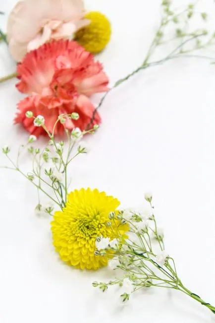 Efectuarea cununa de nunta de flori - inspirație nunta