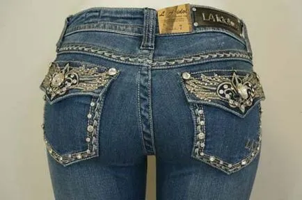 Jeans strasszokkal elbűvölő alternatívája mindennapi denim