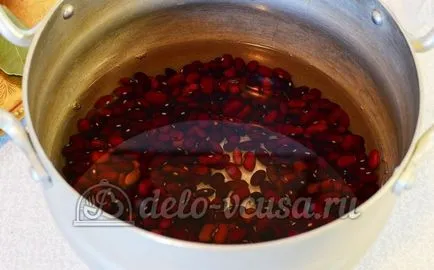 Bean ragu zöldséges recept egy fotó - egy lépésről lépésre főzés vörös bab zöldségekkel