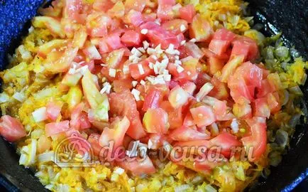 Bean ragu zöldséges recept egy fotó - egy lépésről lépésre főzés vörös bab zöldségekkel