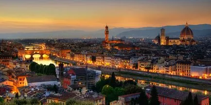 Firenze 1 nap - az útvonal, mit kell látni Firenze egyedül, kártya