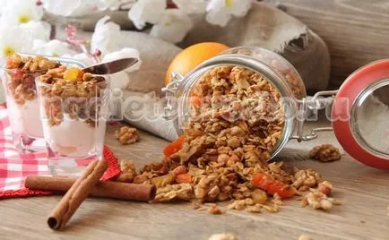 Granola otthon recept lépésről lépésre fotók