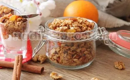 Granola otthon recept lépésről lépésre fotók