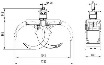 Graifer pentru curățarea sondei cu desene mâini și instrucțiuni pentru fabricarea cupei