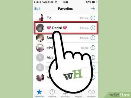 Hogyan adjunk a kedvenc névjegyek az iphone