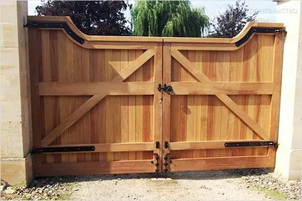 Как да си направим дървена порта - направи врата от дърво (снимка)