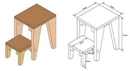Как да си направим Сгъваеми столове трансформатори, стол-стълба с ръцете си от профила на тръбата,