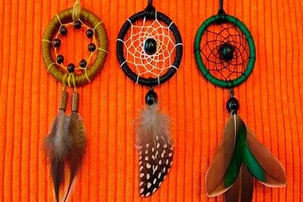 Hogyan készítsünk egy Dreamcatcher kezét lépésről lépésre oktatás otthon