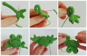 Cum de a țese un amigurumi crosetate stil broasca