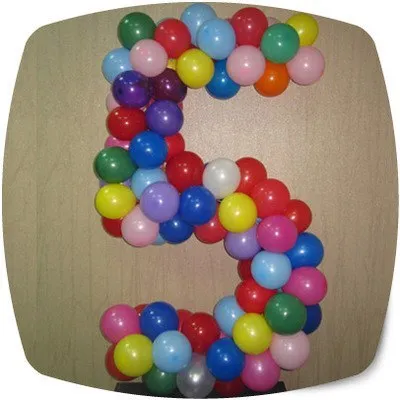 Cum de a face numărul 5 - cinci - din baloane