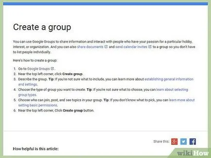 Как да се създаде група от Google