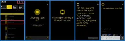 Cortana (CORTANA) Windows 10, mi ez, hogyan engedélyezze a hangvezérlés az orosz