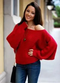 pulover roșu