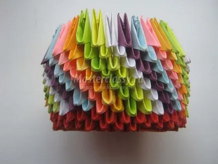 Basket in origami arta modulare