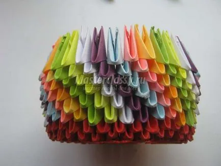 Basket in origami arta modulare